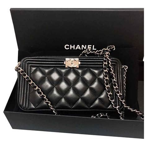 chanel boy wallet on chain replica|chanel wallet on chain price.